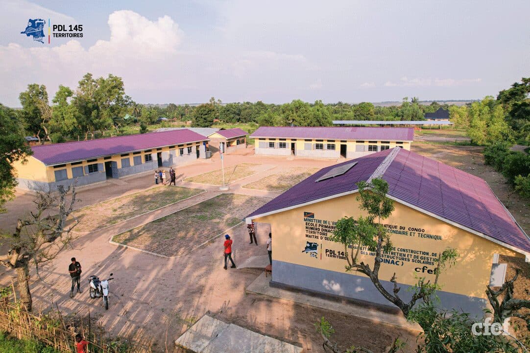 image en avant de PDL145 Territoires dans le Kwilu: Des nouvelles bâtisses font le bonheur des populations locales