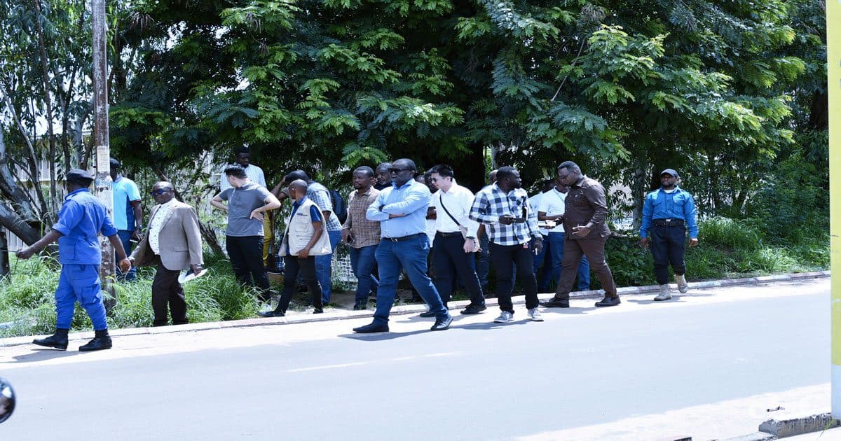 image en avant de Visite du site devant abriter le bâtiment R+2 de l’IRES à l’Université de Kinshasa