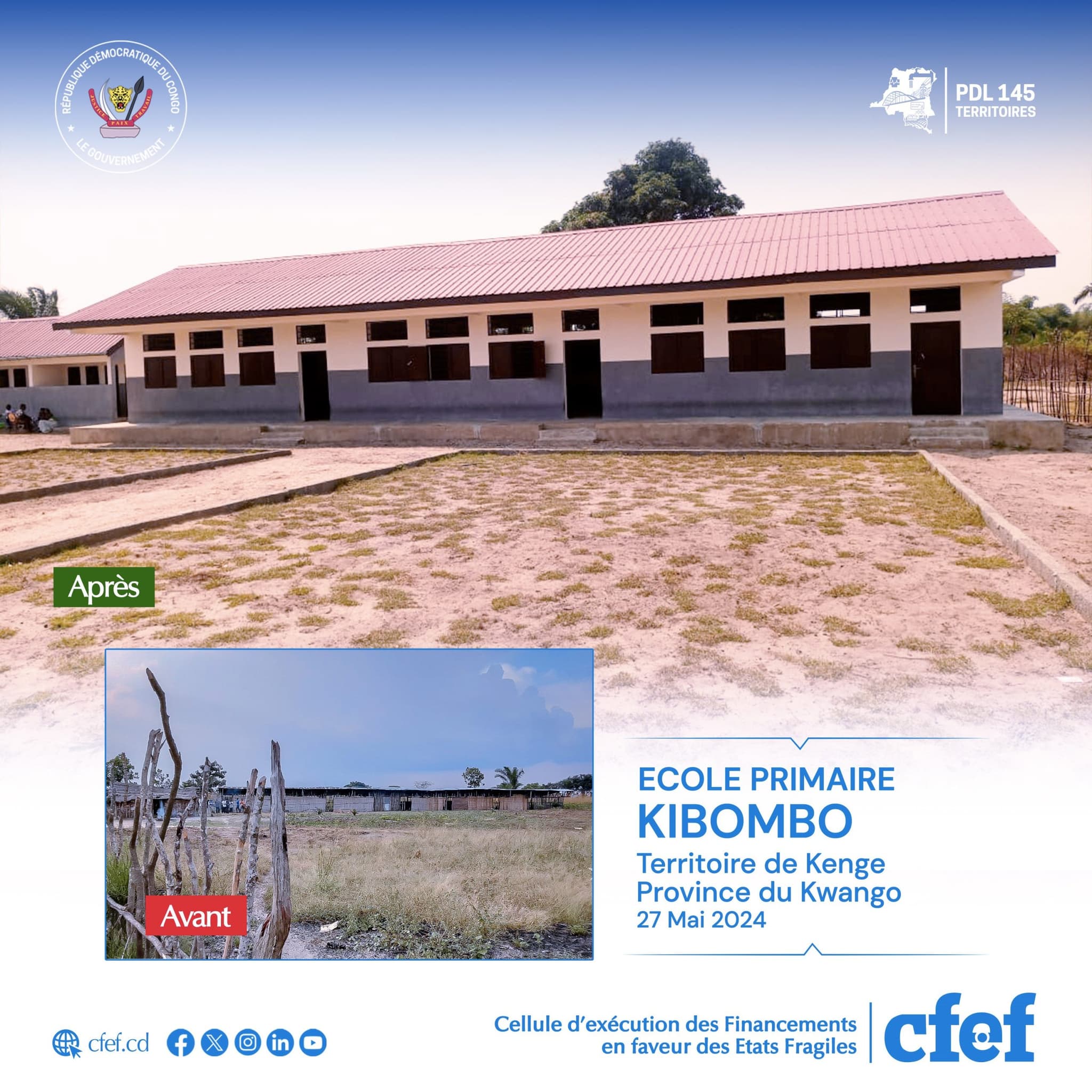 image en avant de PDL-145T: L’école primaire Kibombo